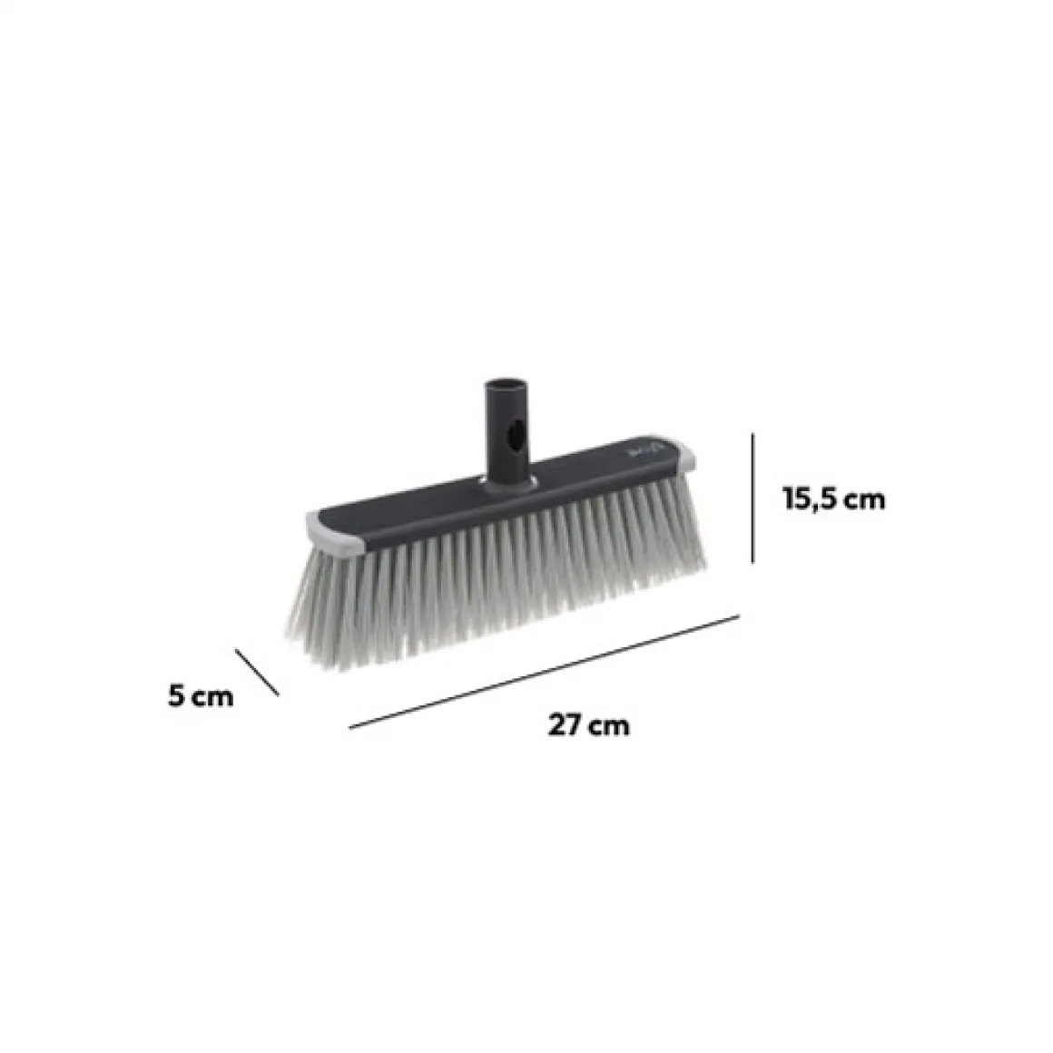 Tête de balai souple, Gris