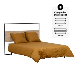 Tête de lit 165cm, Effet bois