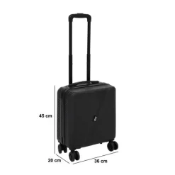 Valise 8 roues, 36x45 cm, Noir