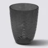 Verre à eau martelé, Gris charbon