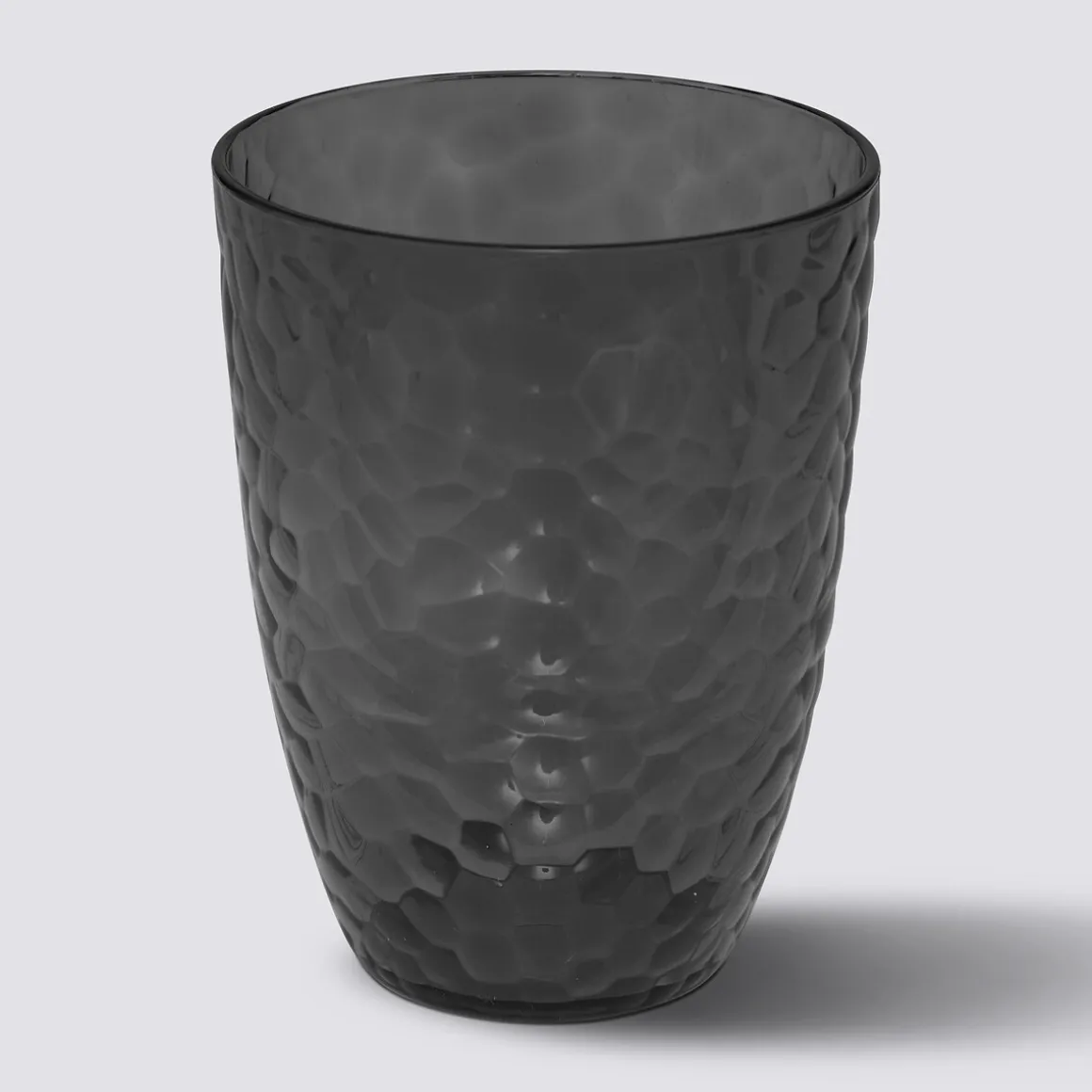 Verre à eau martelé, Gris charbon