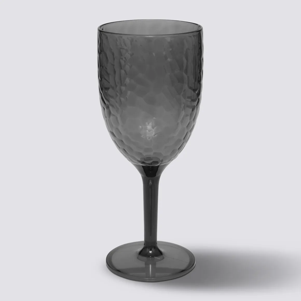 Verre à vin martelé, Gris charbon