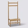 Vestiaire penderie 2 niveaux, Bambou