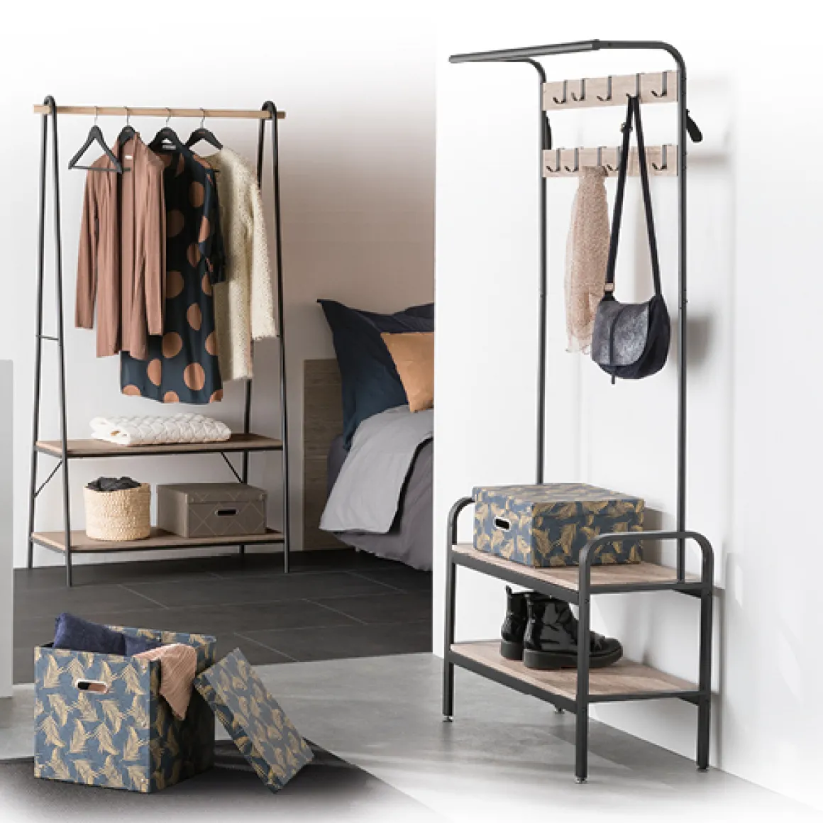 Vestiaire penderie range-chaussures