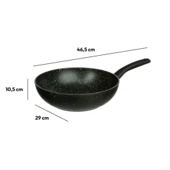 Wok aluminium forgé, 28 cm