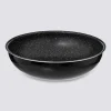Wok aluminium pressé, 28 cm